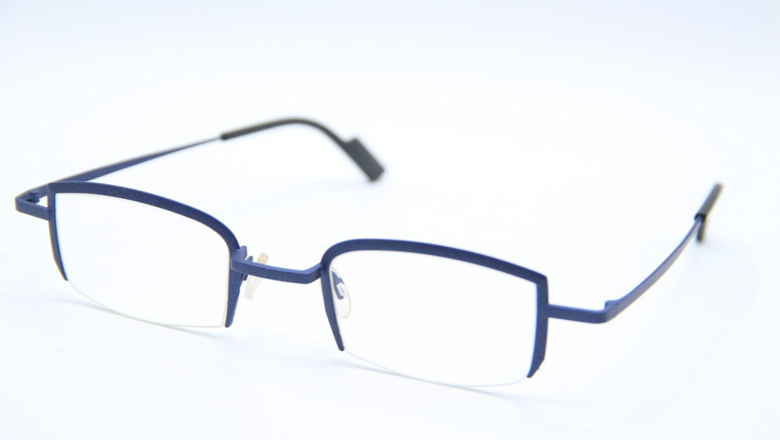 NEW THEO BELOTE.FR 752 BLUE BLACK AUTHENTIC EYEGLASSES 46-18