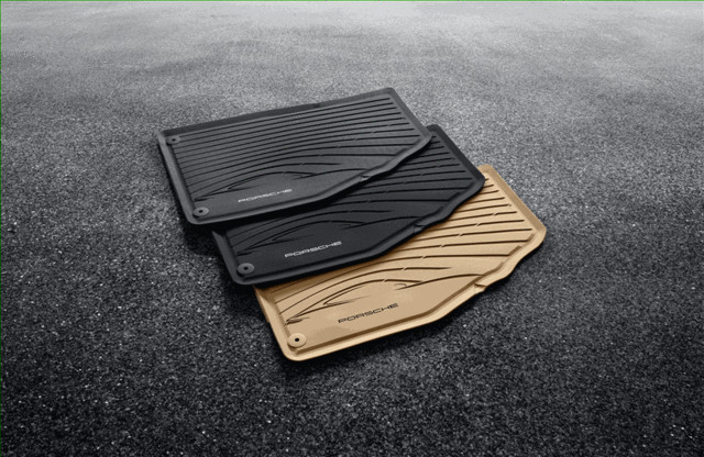 Genuine Porsche All-Weather Floor Mats - Black 981-044-800-45-1E0