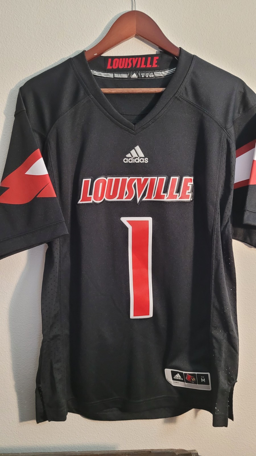 Adidas Premier NCAA Jersey Louisville Cardinals #1 Men's L