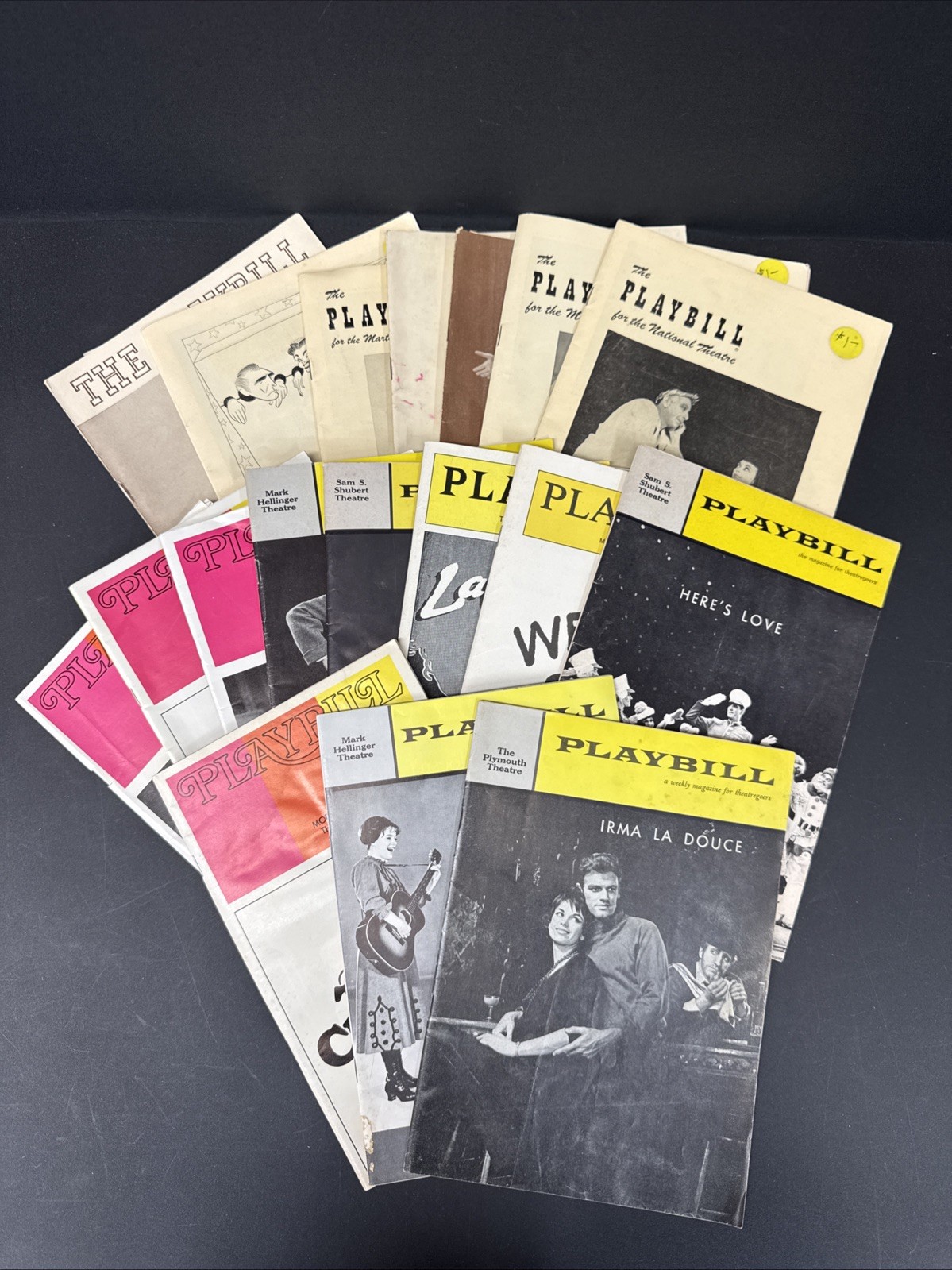 Vintage The Playbill Magazines/ Lot Of 18 Vintage The Playbill Magazines/ Lot Of 18