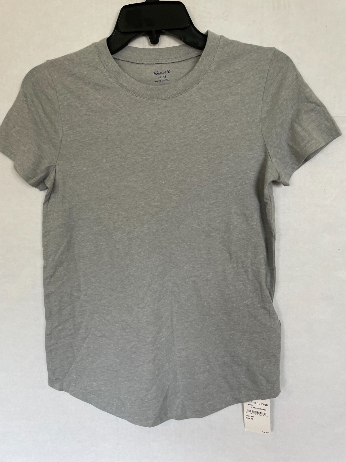 MADEWELL Whisper Cotton Crewneck Tee TSHIRT TOP WOMENS SIZE XS GREY NEW MADEWELL Whisper Cotton Crewneck Tee TSHIRT TOP WOMENS SIZE XS GREY NEW