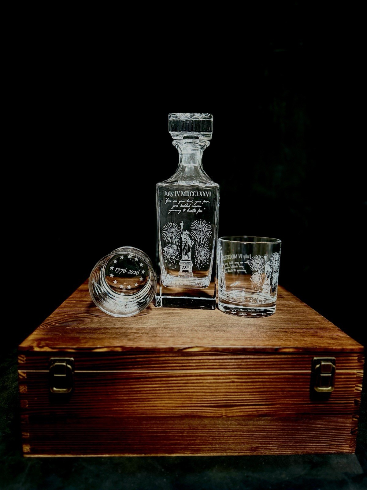 America’s 250th Anniversary Whiskey Decanter Set - Lady Liberty