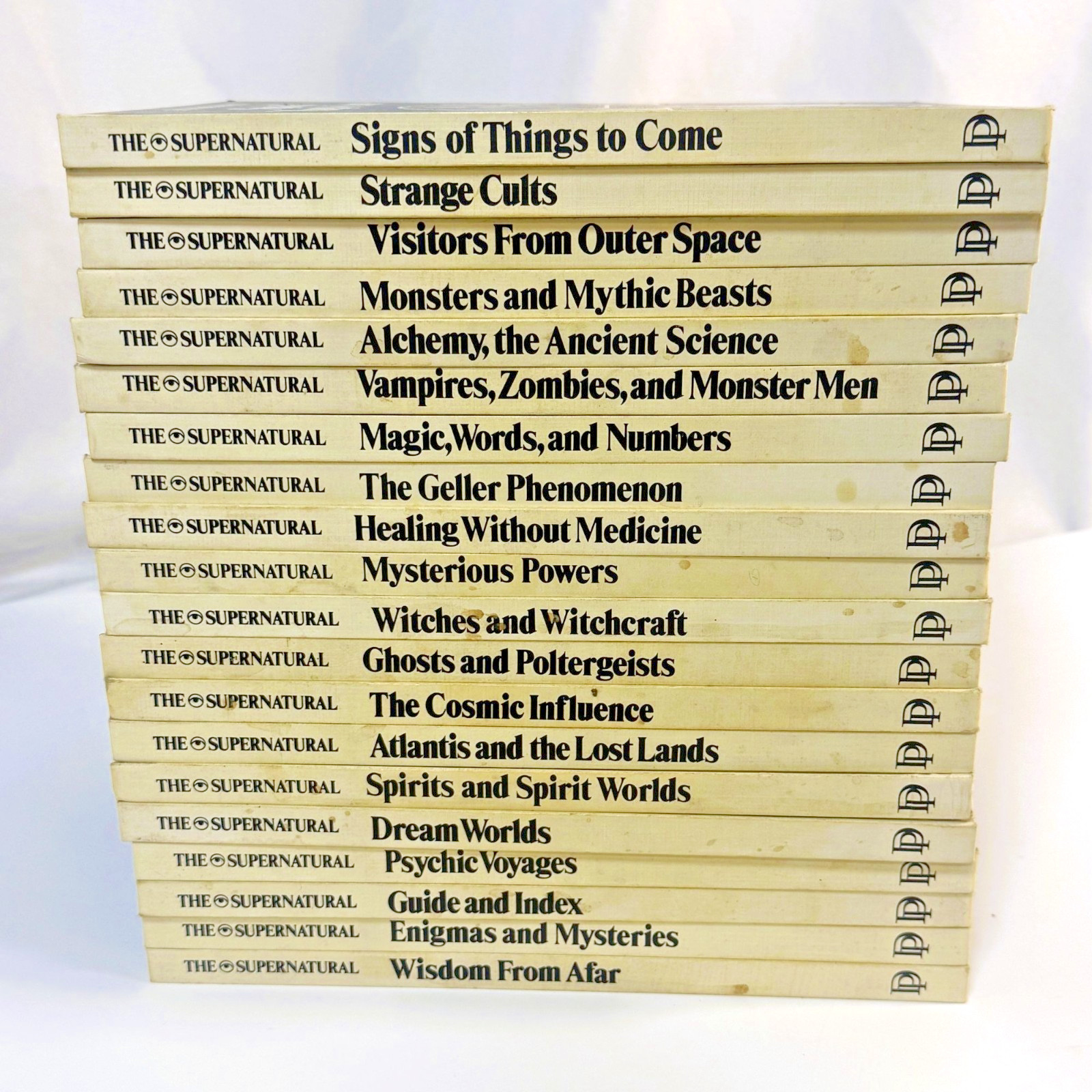 The Supernatural 20 Book Set Danbury Press 1975-76 Occult Paranormal Hardcover