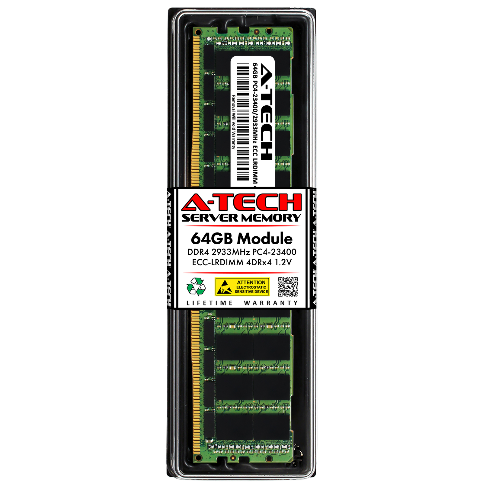 64GB PC4-23400 ECC LRDIMM Replacement for Micron MTA72ASS8G72LZ-2G9D1 Memory RAM