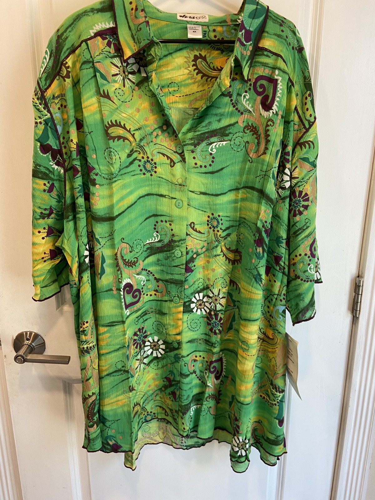 We Be Bop plus size 4x rainforest green tunic top We Be Bop plus size 4x rainforest green tunic top