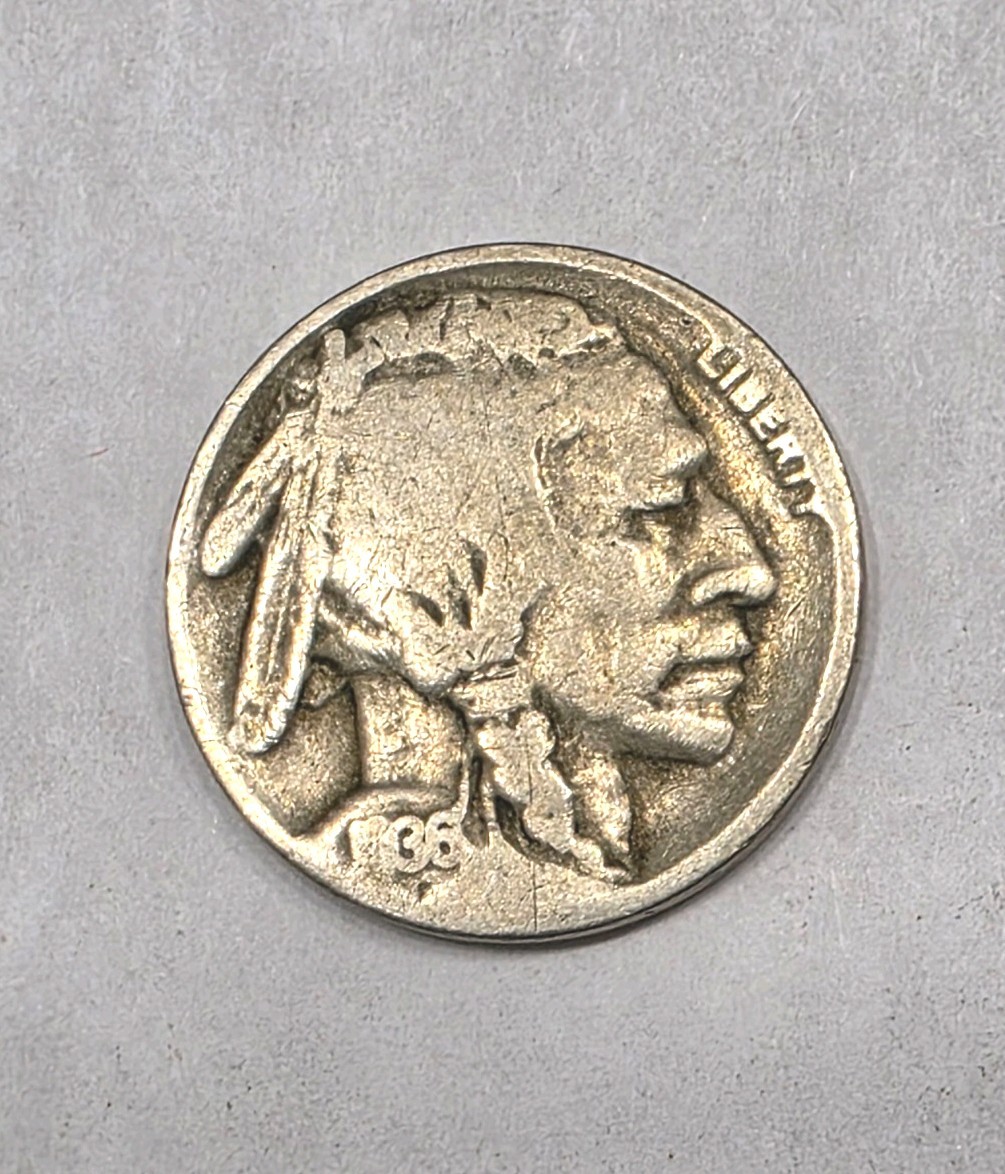 1936-D D/D Buffalo Nickel Double Die Reverse Good Condition. 1936-D D/D Buffalo Nickel Double Die Reverse Good Condition.