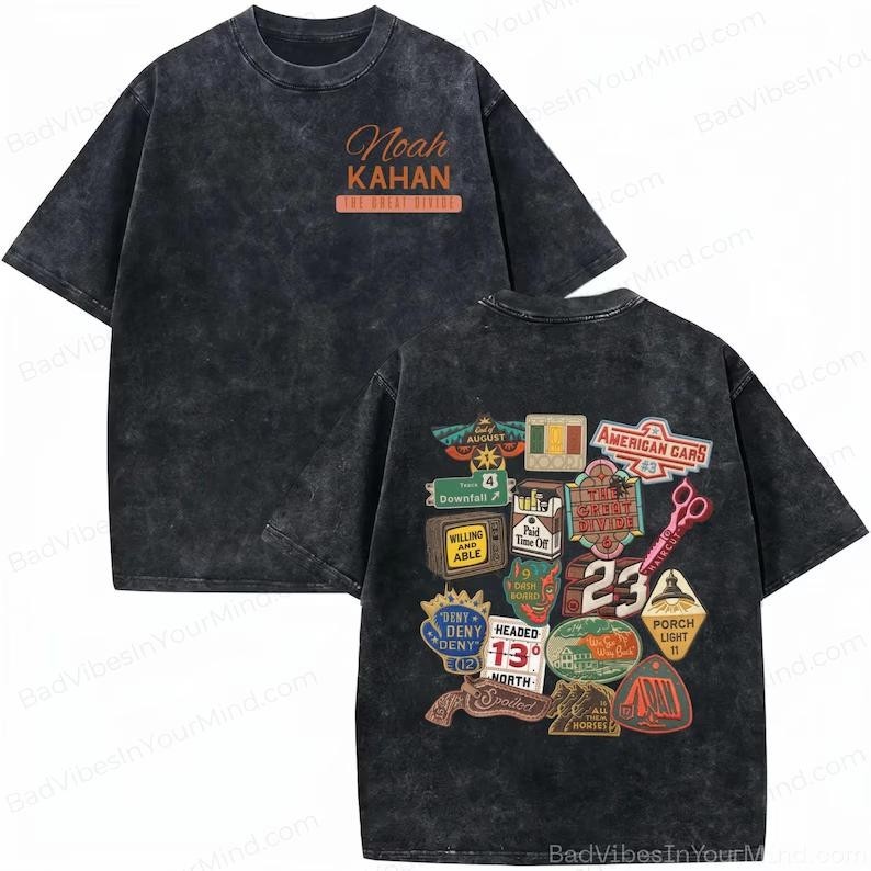 Noah Kahan The Divide Tour Comfort Color Shirt, Wash T-shirt, I\'ll Leave Porch L