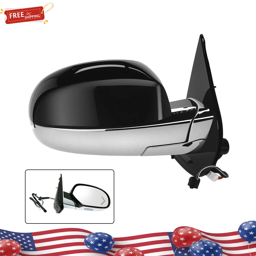 Power Mirror For 2007-2014 Cadillac Escalade Right Side Heated with Puddle Lamp Power Mirror For 2007-2014 Cadillac Escalade Right Side Heated with Puddle Lamp