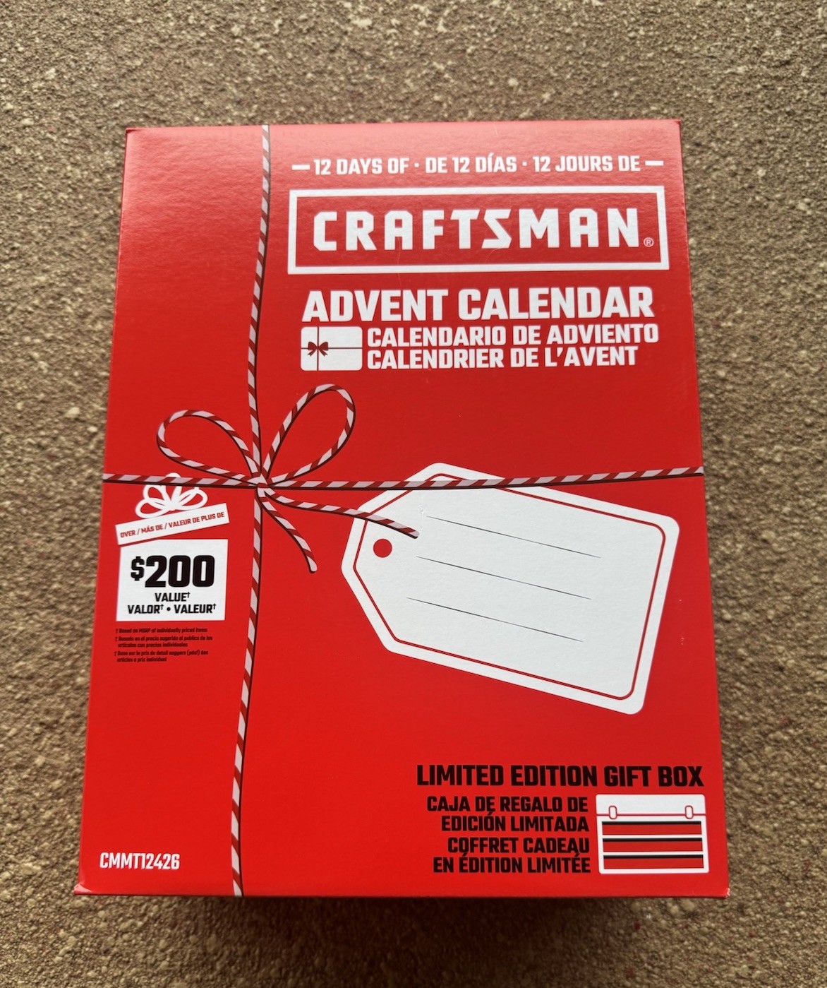 CRAFTSMAN 12 Days Advent Calendar CMMT12426A LIMITED GIFT BOX ~ SHIPS NOW FREE