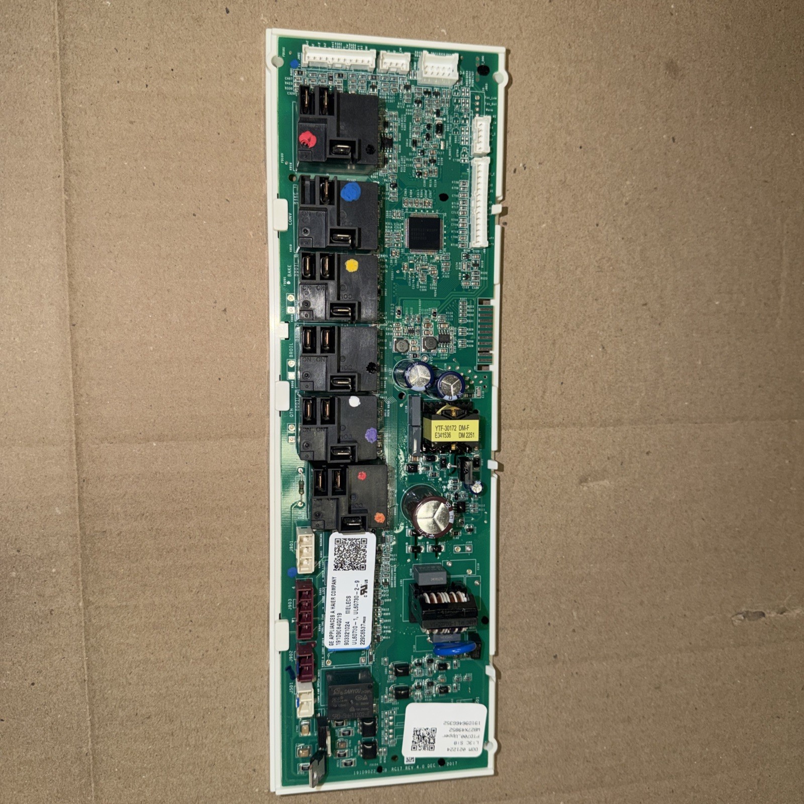 Genuine GE Built-In Oven Relay Board # WB27X49852 Genuine GE Built-In Oven Relay Board # WB27X49852