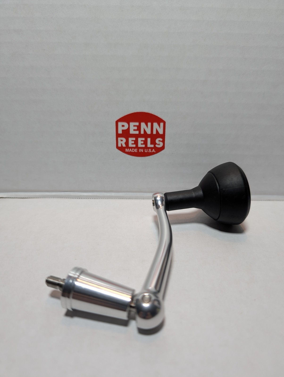 Penn - Part #15-PURiV3000 Handle Assembly - (Silver) - Rubber Knob -New Penn - Part #15-PURiV3000 Handle Assembly - (Silver) - Rubber Knob -New