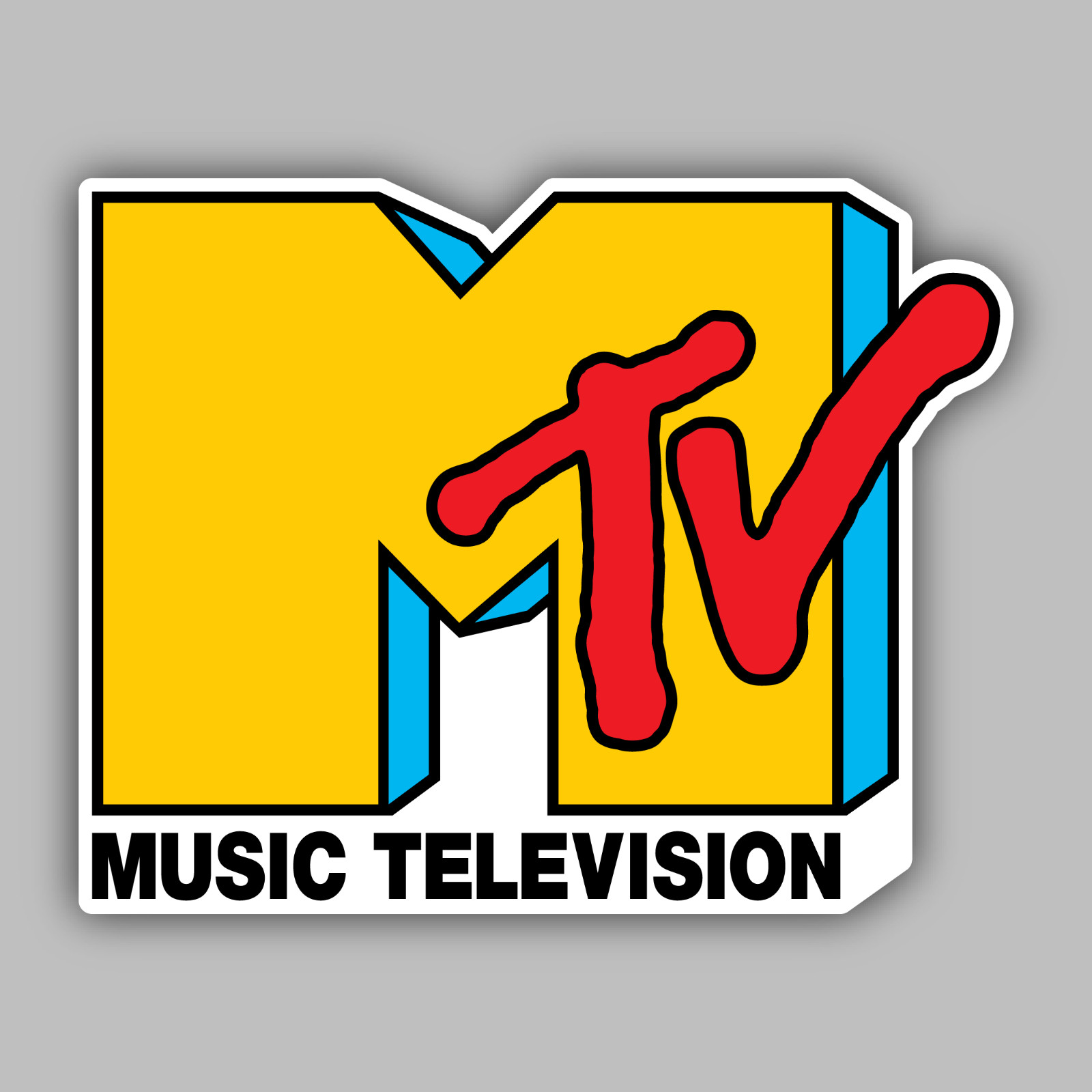 MTV Vinyl Sticker/Decal - Music Television - 80\'s - 90\'s - Videos - Reality TV