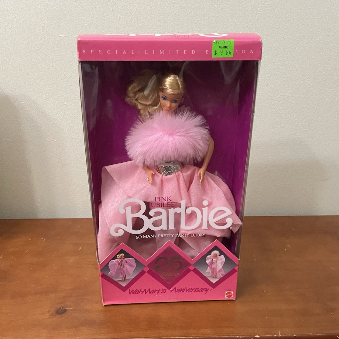 New 1987 Pink Jubilee Barbie Doll Wal-Mart’s 25th Anniversary Mattel 4589 NRFB New 1987 Pink Jubilee Barbie Doll Wal-Mart’s 25th Anniversary Mattel 4589 NRFB