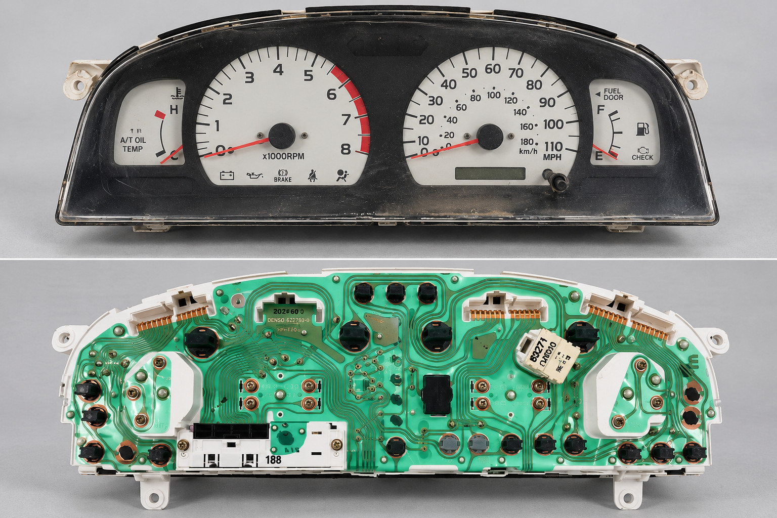 2001-2004 Toyota Tacoma 3.4L AT Speedometer MPH Cluster Tachometer OEM 01-04