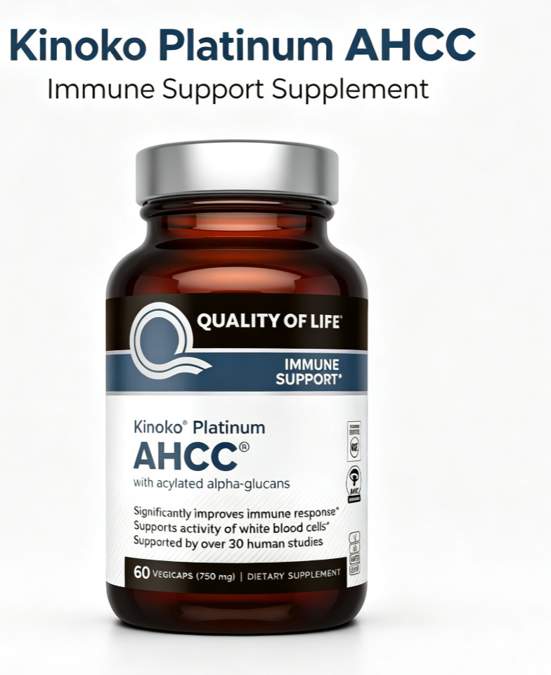 Kinoko Platinum AHCC, 1 PACK, Immune Support, 750 mg, 60 capsules Kinoko Platinum AHCC, 1 PACK, Immune Support, 750 mg, 60 capsules