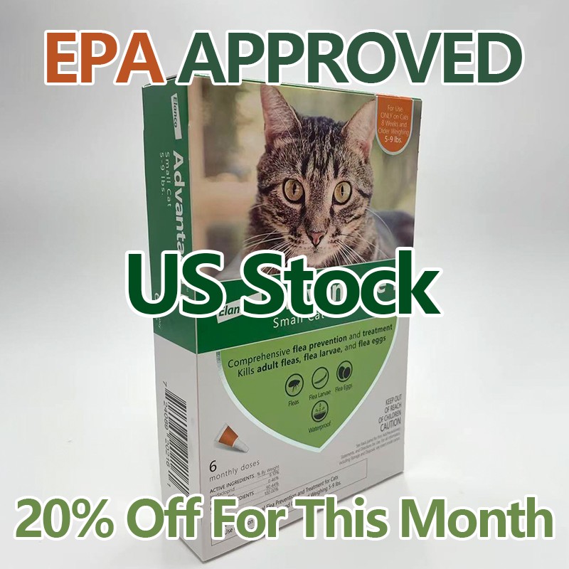 For Small Cats 5-9 lbs 6 Doses US EPA APPROVED -US Stock EXP 06/2028 For Small Cats 5-9 lbs 6 Doses US EPA APPROVED -US Stock EXP 06/2028