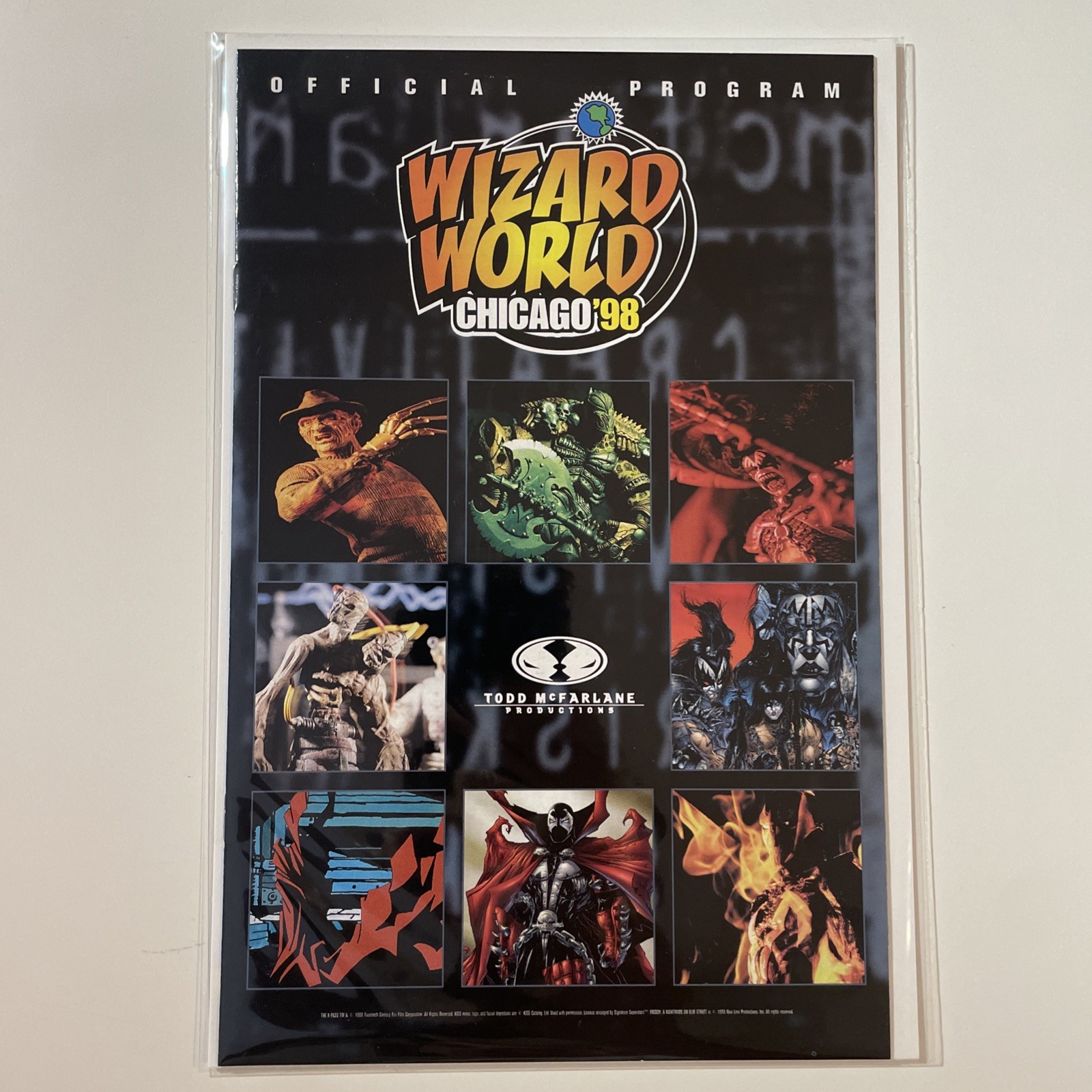 Wizard World Chicago 1998 Official Program Todd McFarlane Rare NM Spawn Con