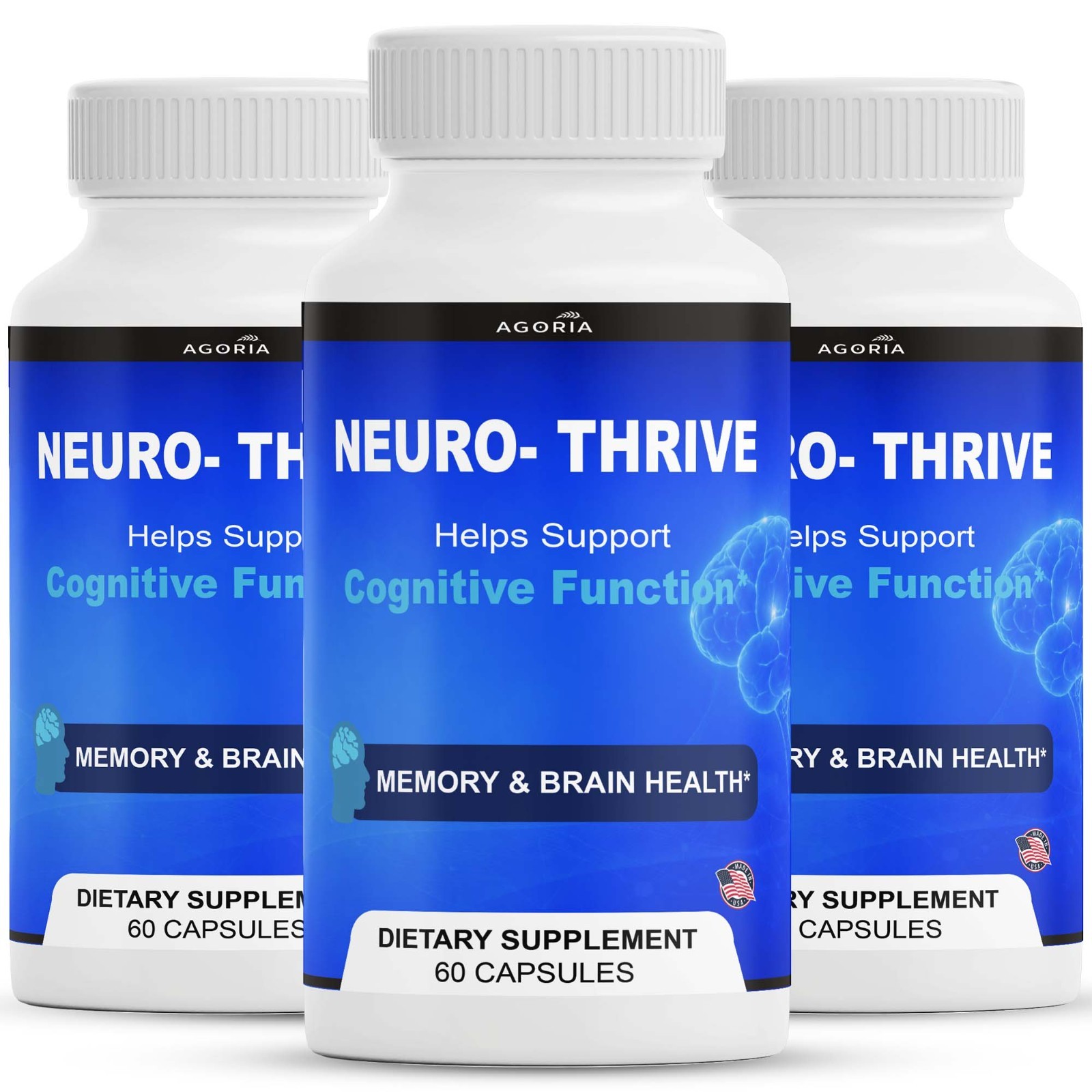 Neuro Thrive Brain Supplement Extra Strength - Official Formula (3 Pack)