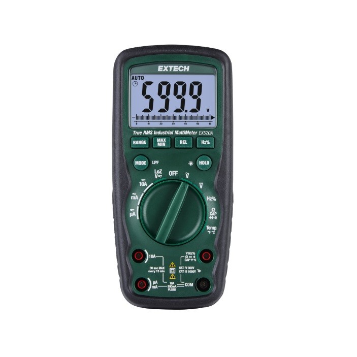 Extech EX520A: High accuracy True RMS Multimeter (0.09%)
