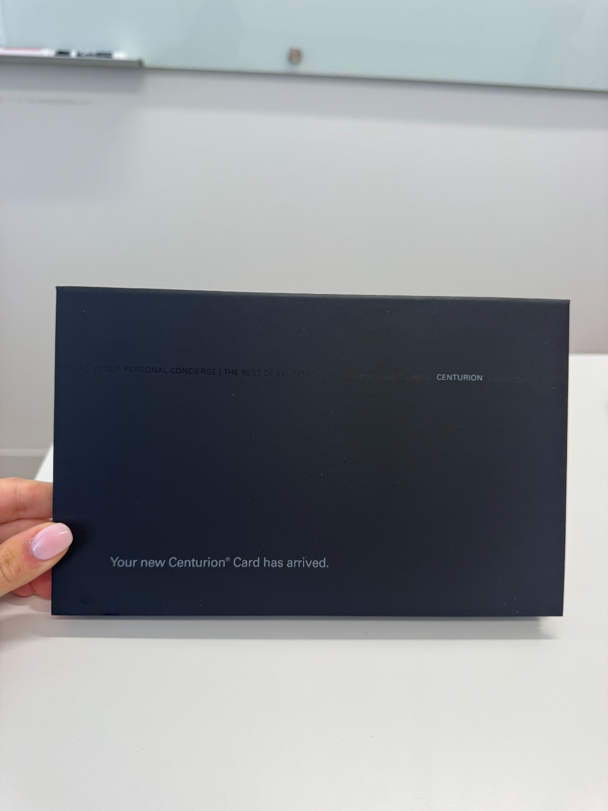 AMEX CENTURION Black Card Official Delivery Box AMEX CENTURION Black Card Official Delivery Box