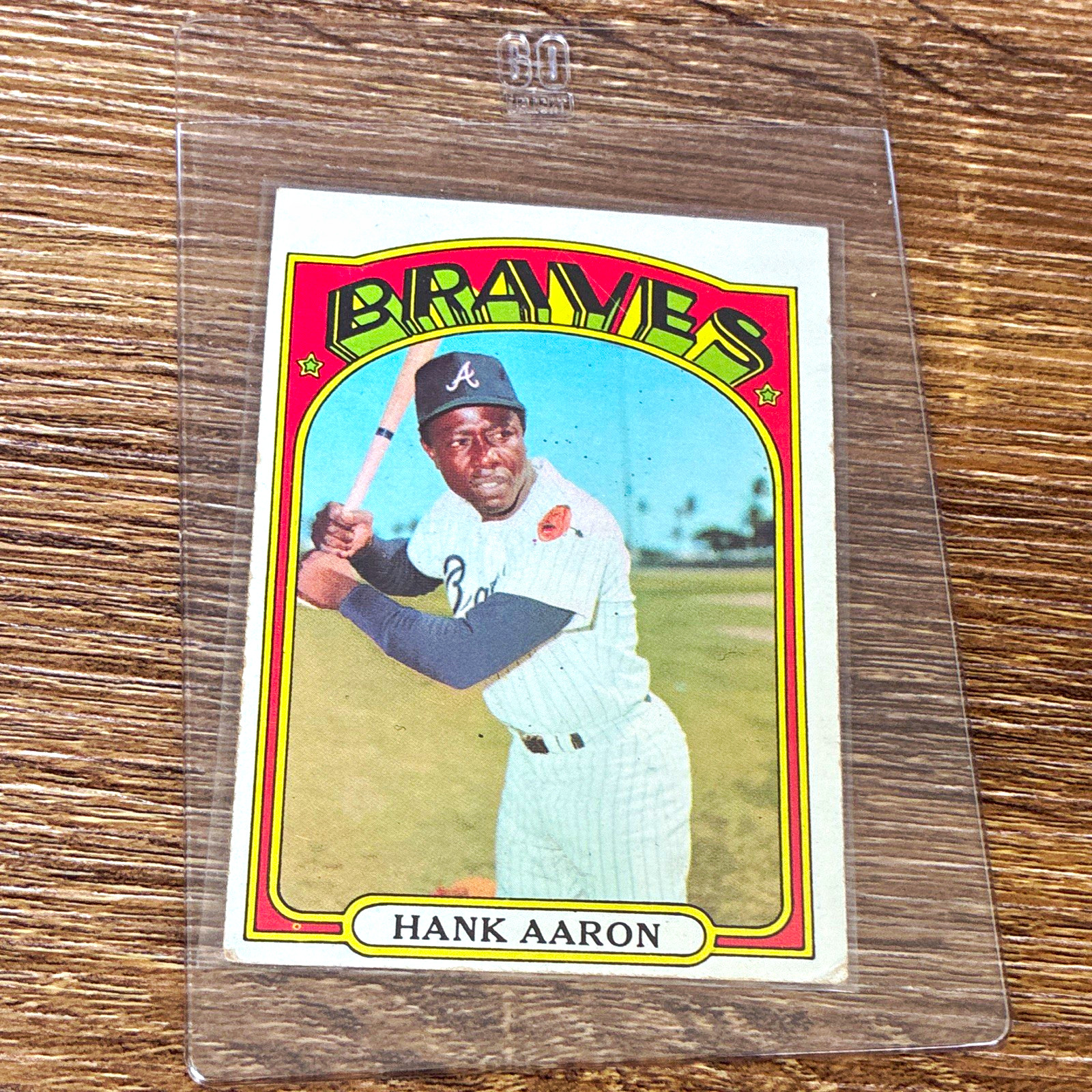 Topps 1972 Topps Hank Aaron Atlanta Braves Base Set #299 Baseball Card Topps 1972 Topps Hank Aaron Atlanta Braves Base Set #299 Baseball Card