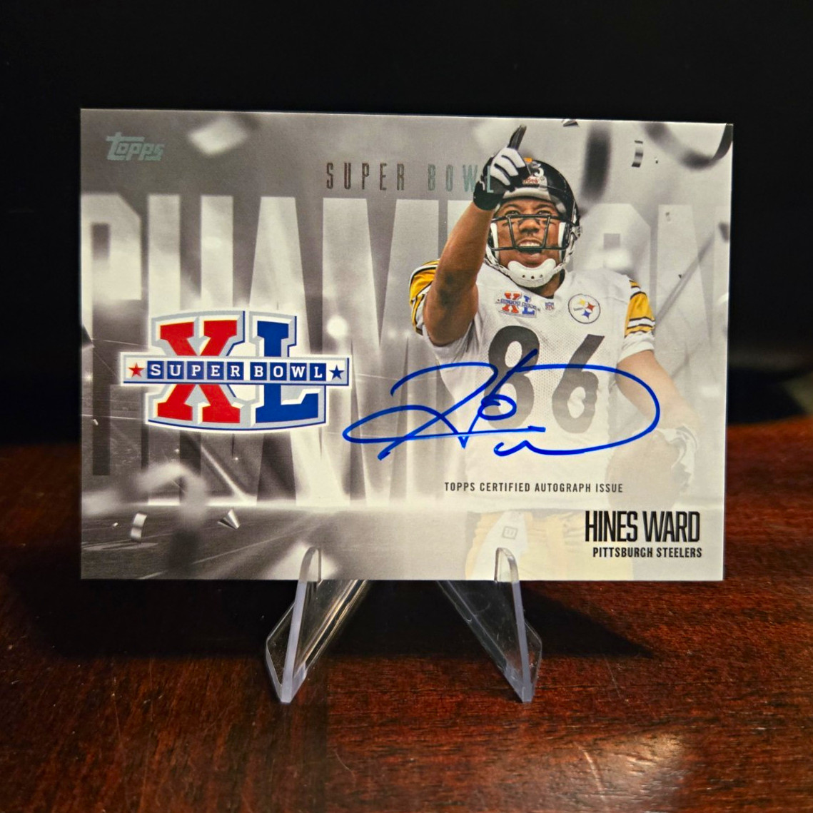 2026 Topps Flagship Super Bowl Champion Signature- Hines Ward #SBCS-HW Steelers 2026 Topps Flagship Super Bowl Champion Signature- Hines Ward #SBCS-HW Steelers