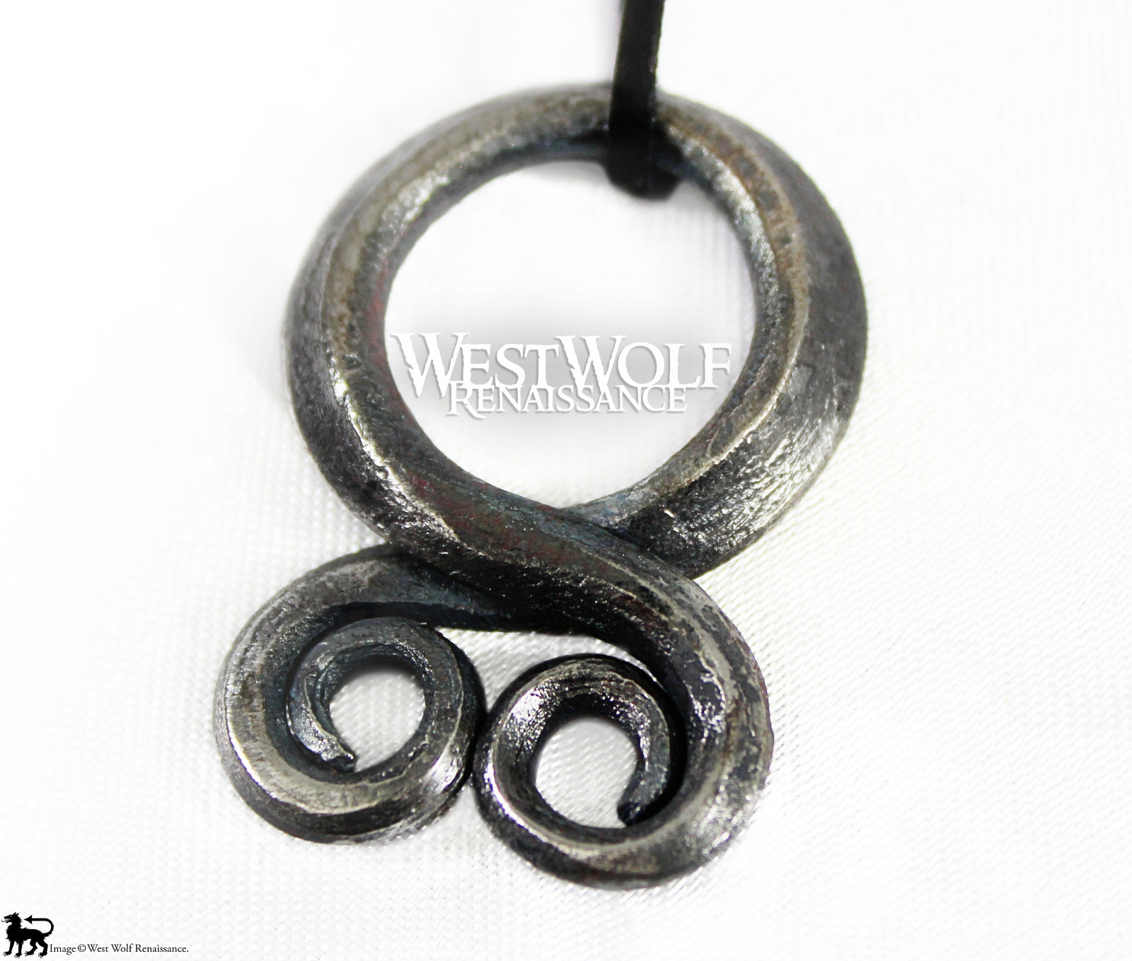 Viking Troll Cross Pendant - Hand-forged Iron -- Norse/Medieval/Jewelry/Skyrim
