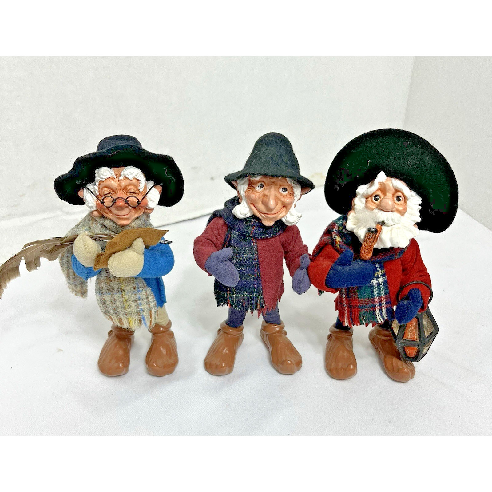 3 Simpich Character Doll Elf Teedlewomp Kettleroot Deacon Hand Made Vintage 3 Simpich Character Doll Elf Teedlewomp Kettleroot Deacon Hand Made Vintage