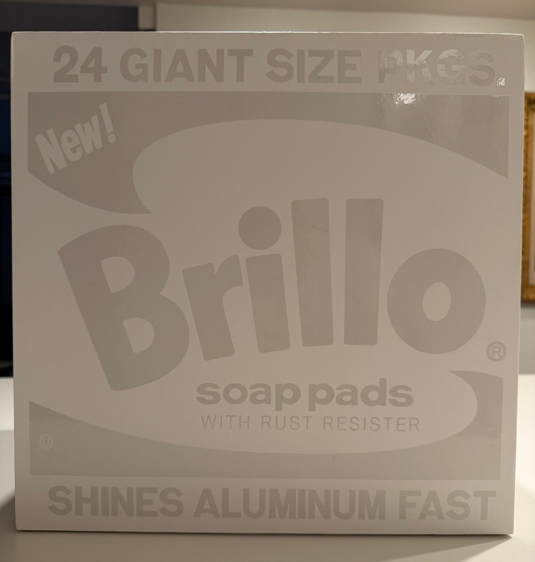 DANIEL ARSHAM Andy Warhol Eroded White Brillo Box Limited 500 Relic NEW IN BOX