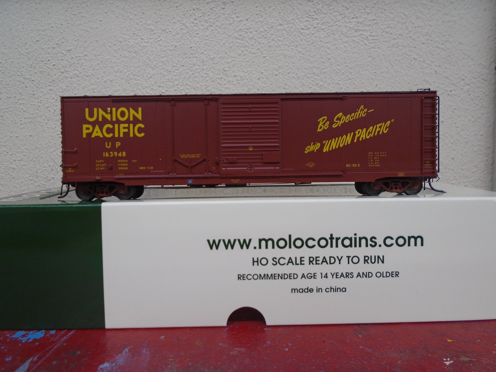 Moloco Trains Union Pacific BC-50-5 Omaha XM 50\' Combination Door Boxcar 75051