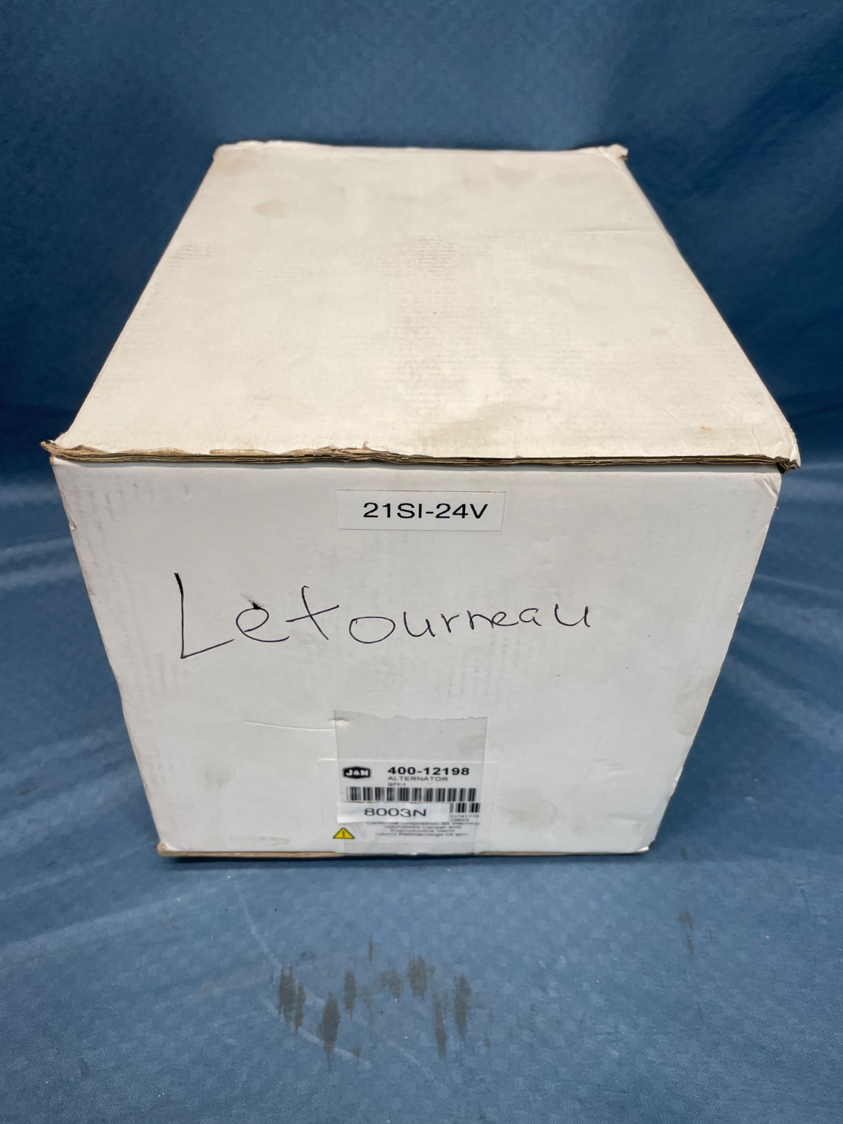 J&N 400-12198 Industrial Alternator for Cummins, Volvo, LeTourneau 24V