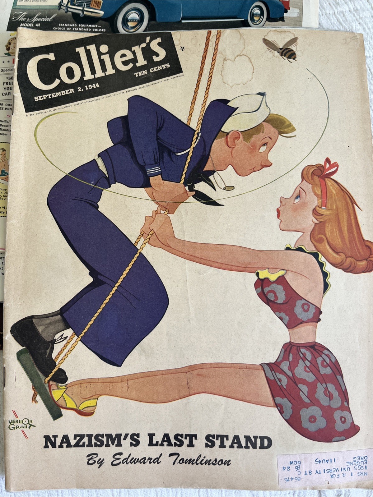 1944 SEPTEMBER 2 COLLIER'S MAGAZINE Nazisms Last Stand Articles & Ads 1944 SEPTEMBER 2 COLLIER'S MAGAZINE Nazisms Last Stand Articles & Ads