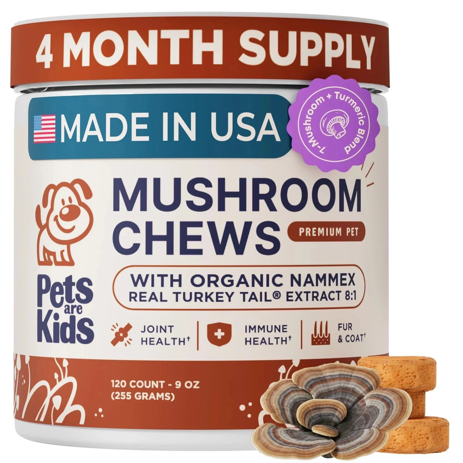 Turkey Tail Mushroom for Dogs – Organic Real Mushroom 8:1 Concentrate Turkey Tail Mushroom for Dogs – Organic Real Mushroom 8:1 Concentrate