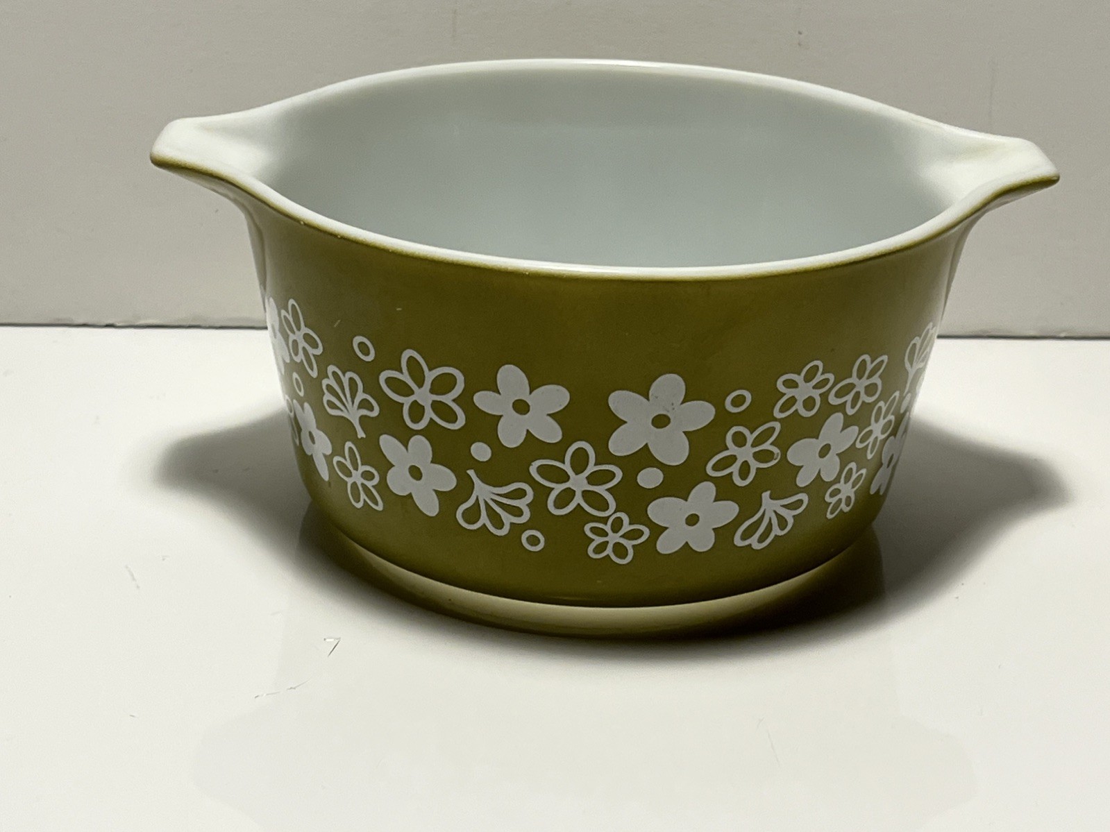 Vintage Pyrex Spring Blossom Avocado Green 473- 1 Quart Dish No Lid Vintage Pyrex Spring Blossom Avocado Green 473- 1 Quart Dish No Lid