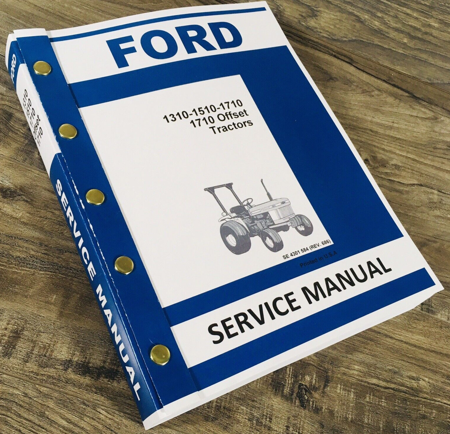 Ford 1310 1510 1710 Compact 1710 Offset Tractor Service Repair Shop Manual Book