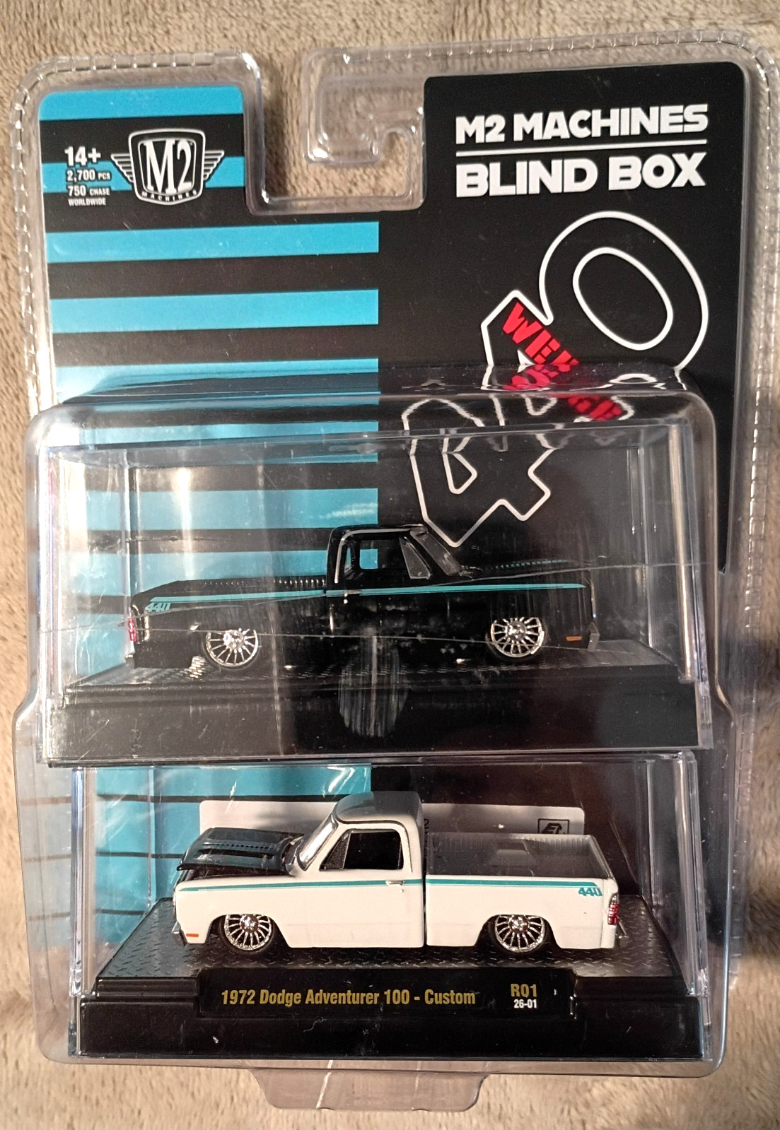 NEW M2 Machines Blind Box 1972 Dodge Adventurer 100-Custom opened lot of 2 NEW M2 Machines Blind Box 1972 Dodge Adventurer 100-Custom opened lot of 2