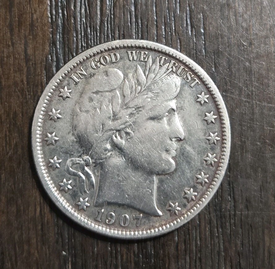1907-O Barber Head Half 1/2 Dollar - New Orleans 1907-O Barber Head Half 1/2 Dollar - New Orleans