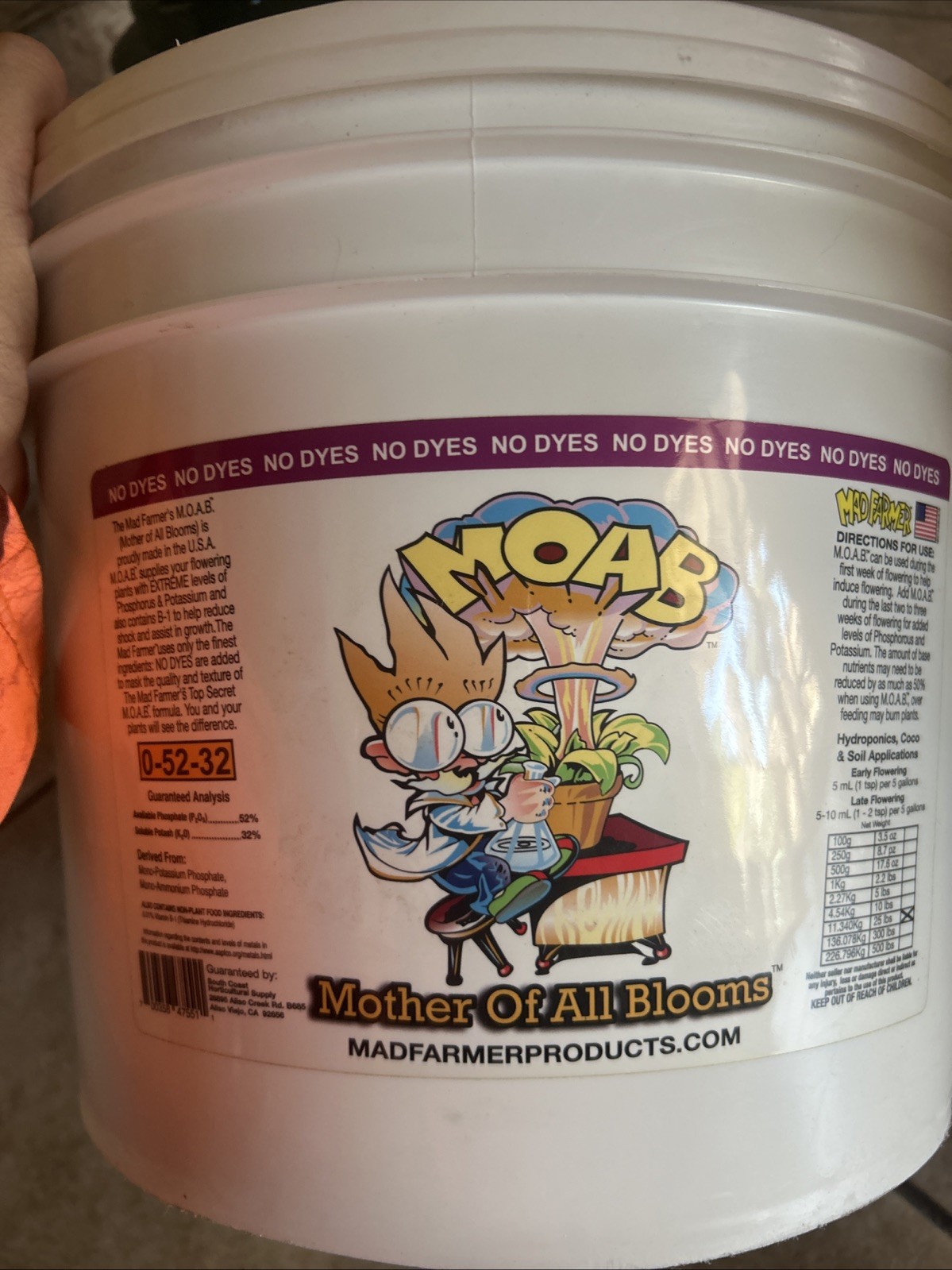 Mad Farmer Mother Of All Bloom 25lb Mad Farmer Mother Of All Bloom 25lb