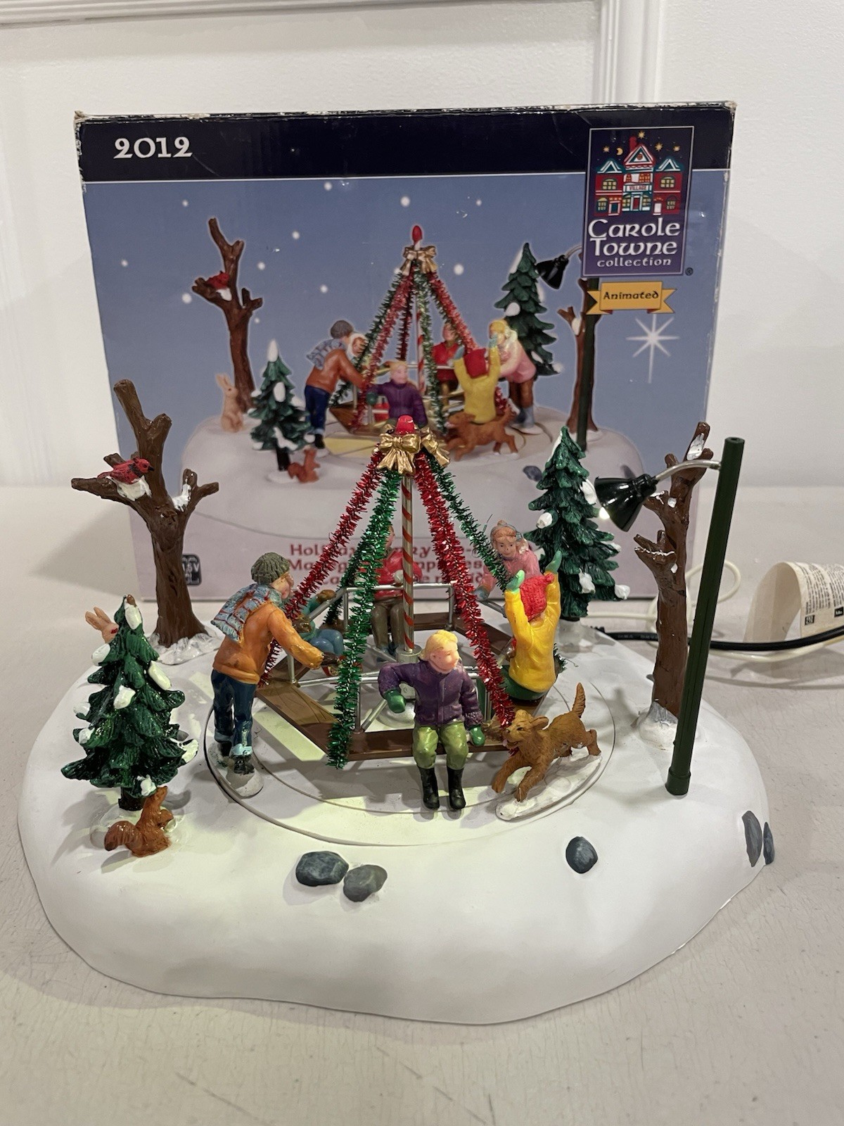 Carole Towne by Lemax “Holiday Merry-Go-Round” Animated Collectible Tested Works Carole Towne by Lemax “Holiday Merry-Go-Round” Animated Collectible Tested Works