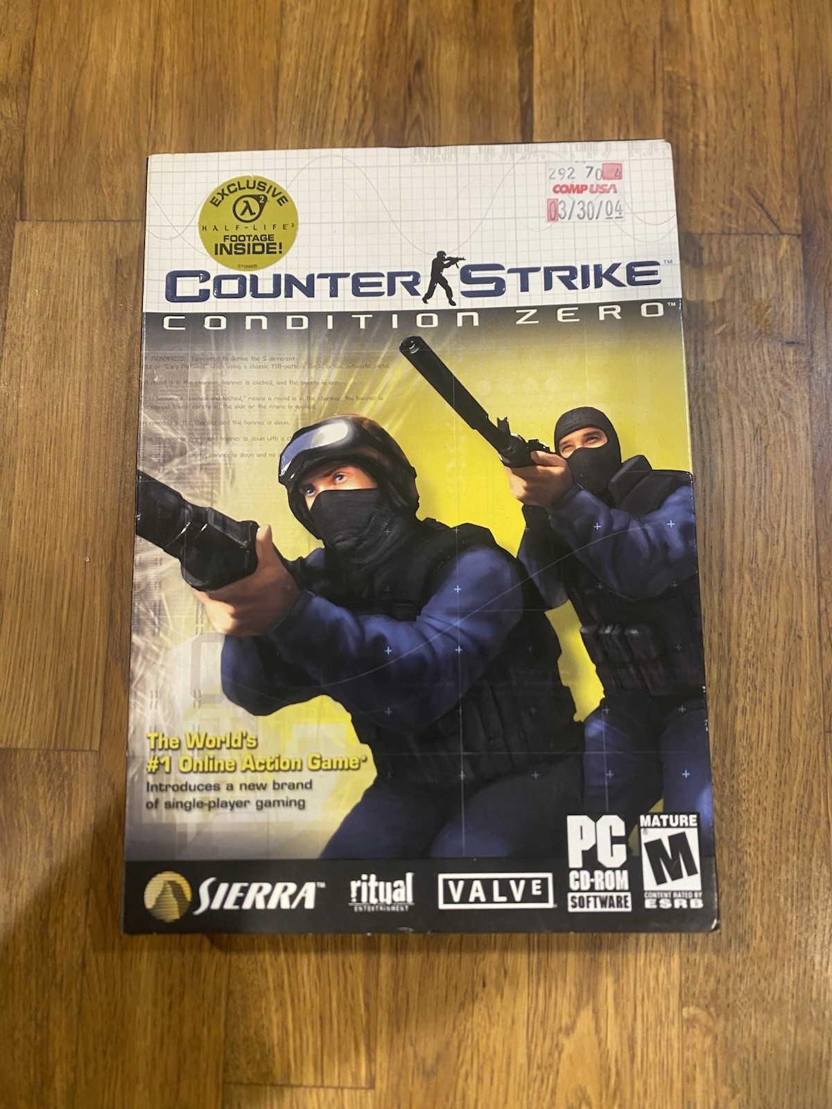 Counter-Strike Condition Zero Windows PC CIB Complete in Big Box Half Life 2 CD Counter-Strike Condition Zero Windows PC CIB Complete in Big Box Half Life 2 CD