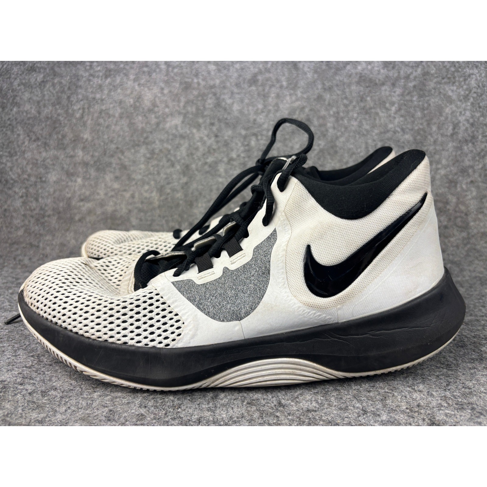 Nike Air Precision II Basketball Shoes Mens 11 White Black AA7069-100