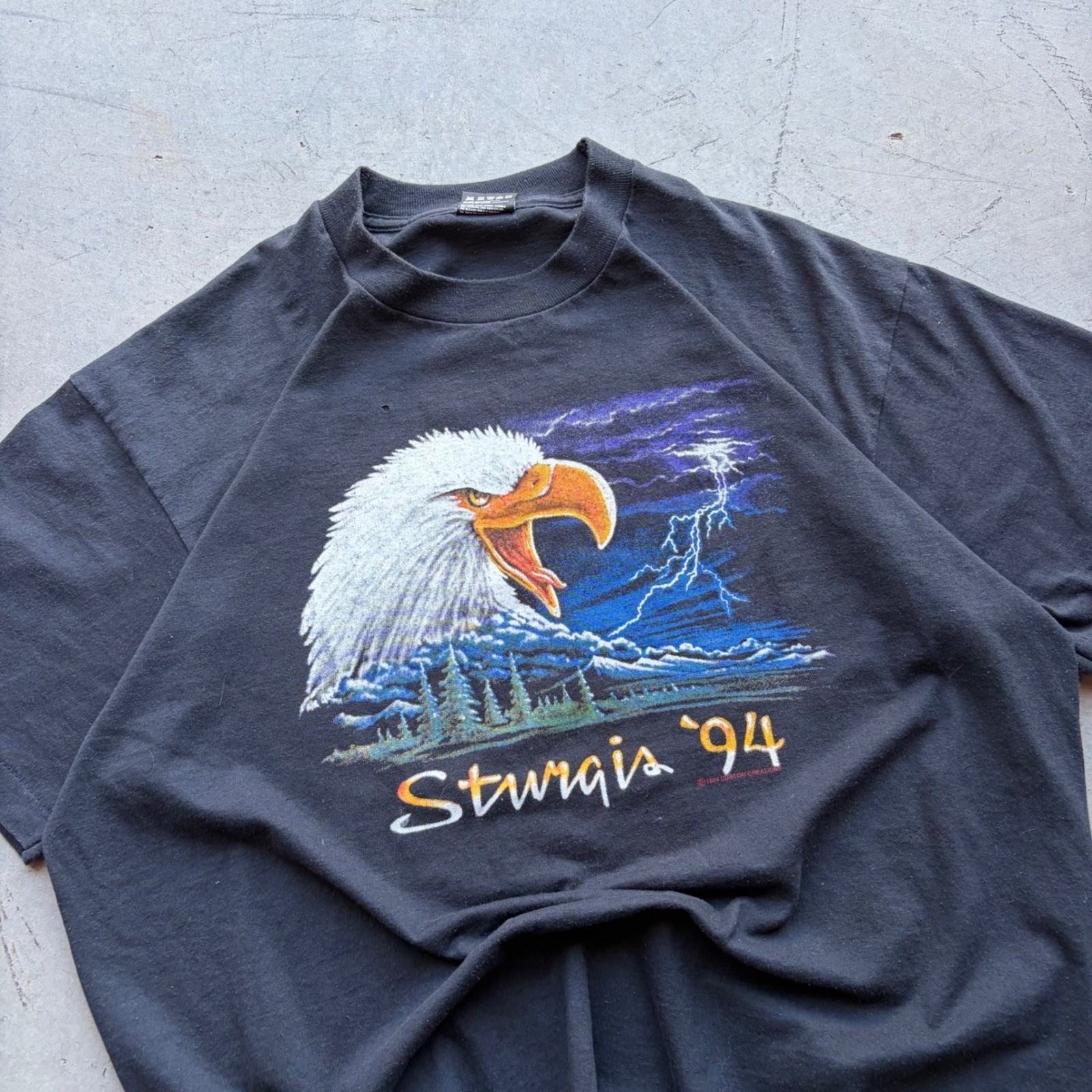 Vintage 1994 Sturgis Black Hills Classic Eagle T-Shirt XL Black Made in USA Vintage 1994 Sturgis Black Hills Classic Eagle T-Shirt XL Black Made in USA