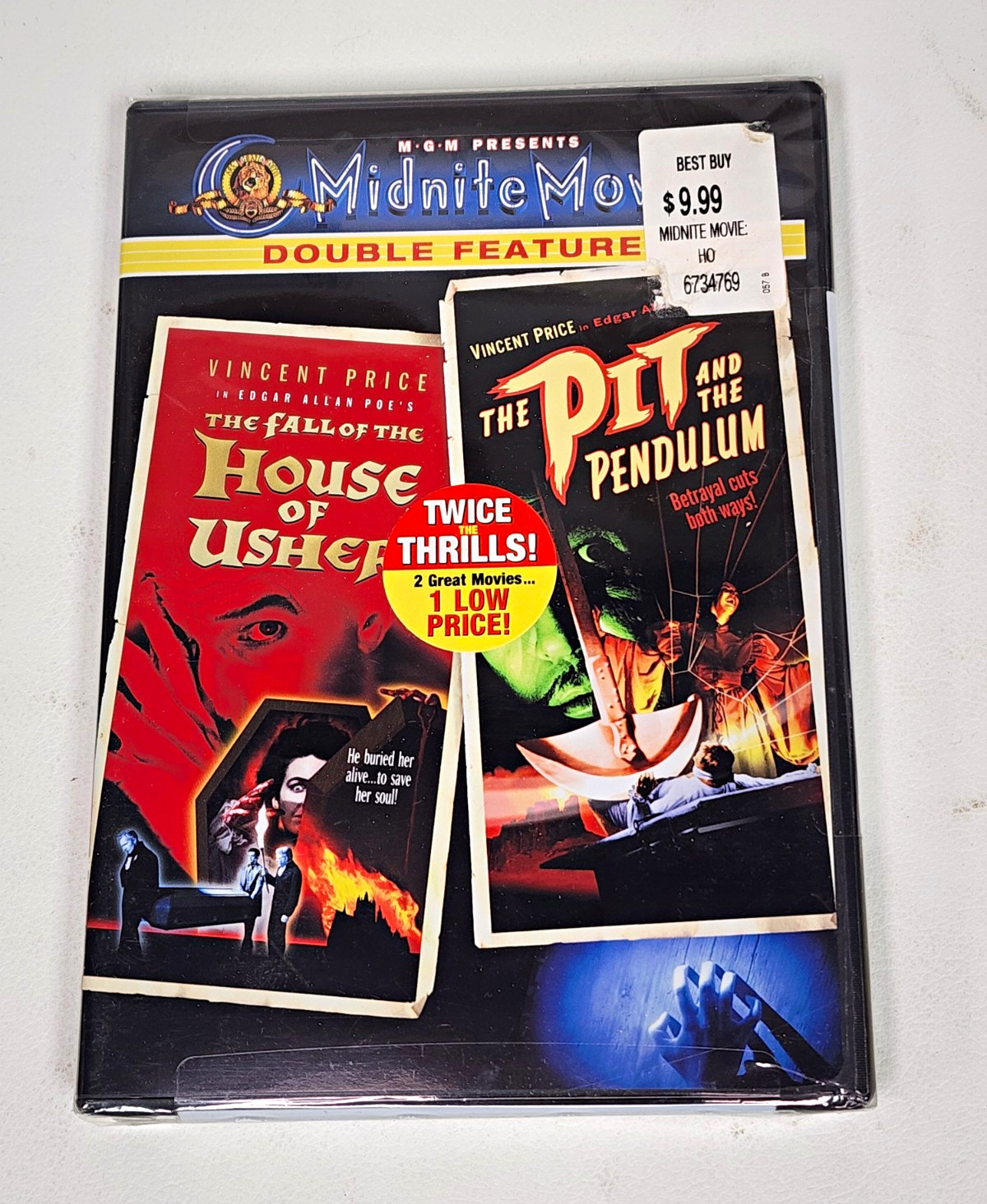 MGM Midnite Movies Double Feature DVD Vincent Price Corman Subtitles Commentary MGM Midnite Movies Double Feature DVD Vincent Price Corman Subtitles Commentary