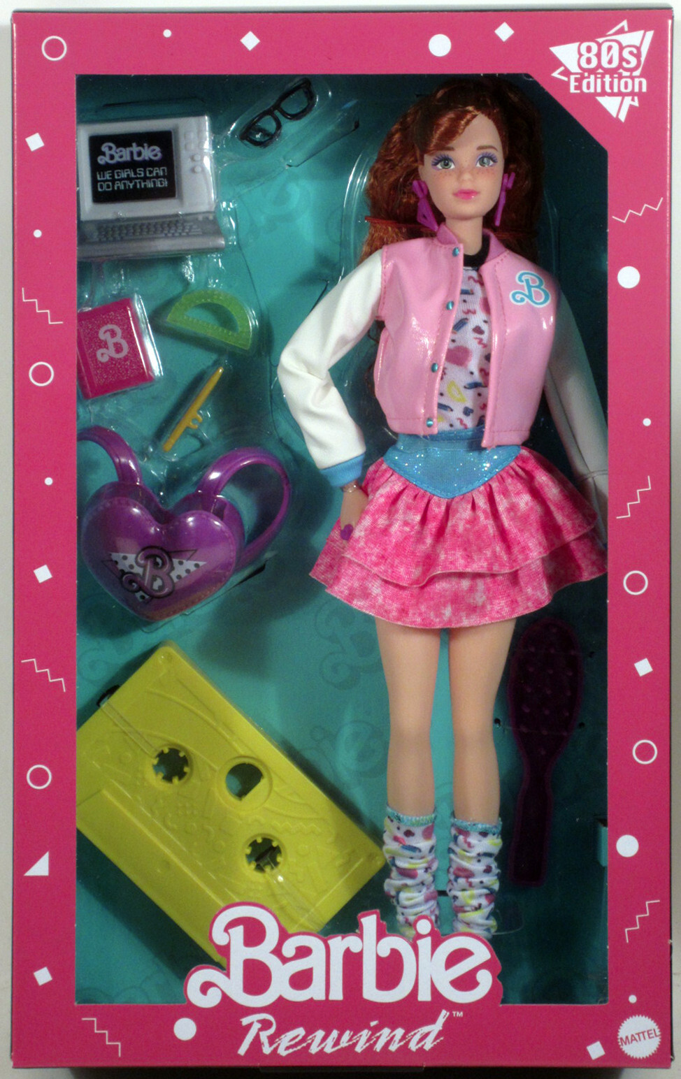 Barbie Rewind 80s Edition Retro Schoolin Around Red Hair Fashion Doll HBY13 Barbie Rewind 80s Edition Retro Schoolin Around Red Hair Fashion Doll HBY13