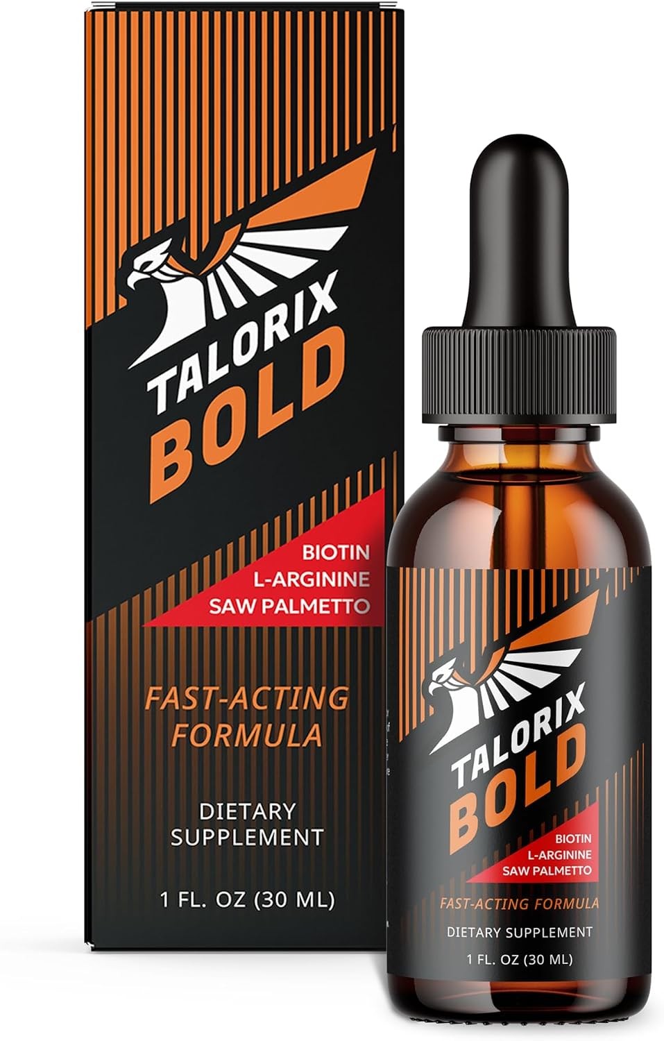 Bold | Vitamins Drops for Men | Biotin, Saw Pametto & L-Arginine Formula | 1 F