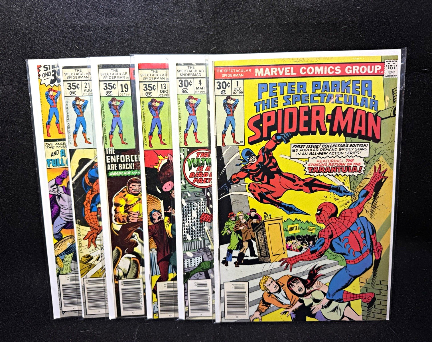Marvel Peter Parker The Spectacular Spider-Man Comic Book Lot 1978 Boarded Marvel Peter Parker The Spectacular Spider-Man Comic Book Lot 1978 Boarded