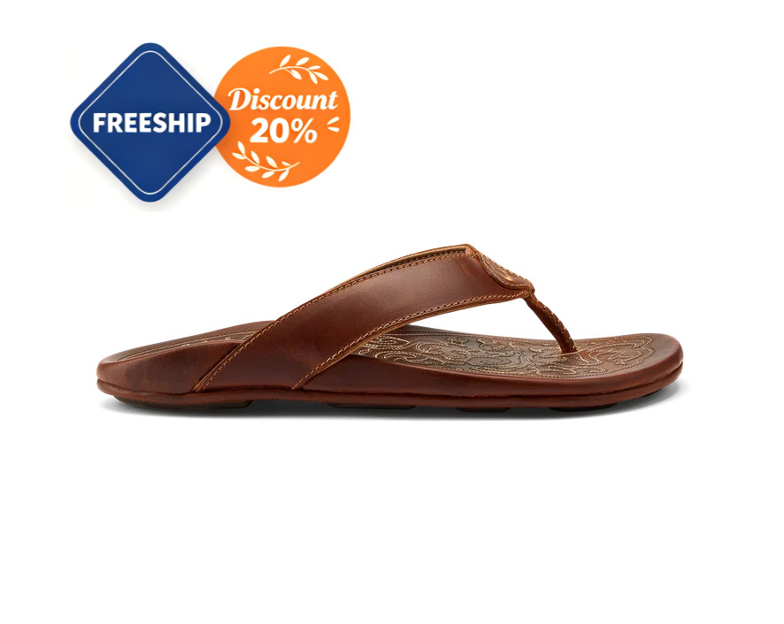 OluKai Men's Mekila Flip Flop Natural