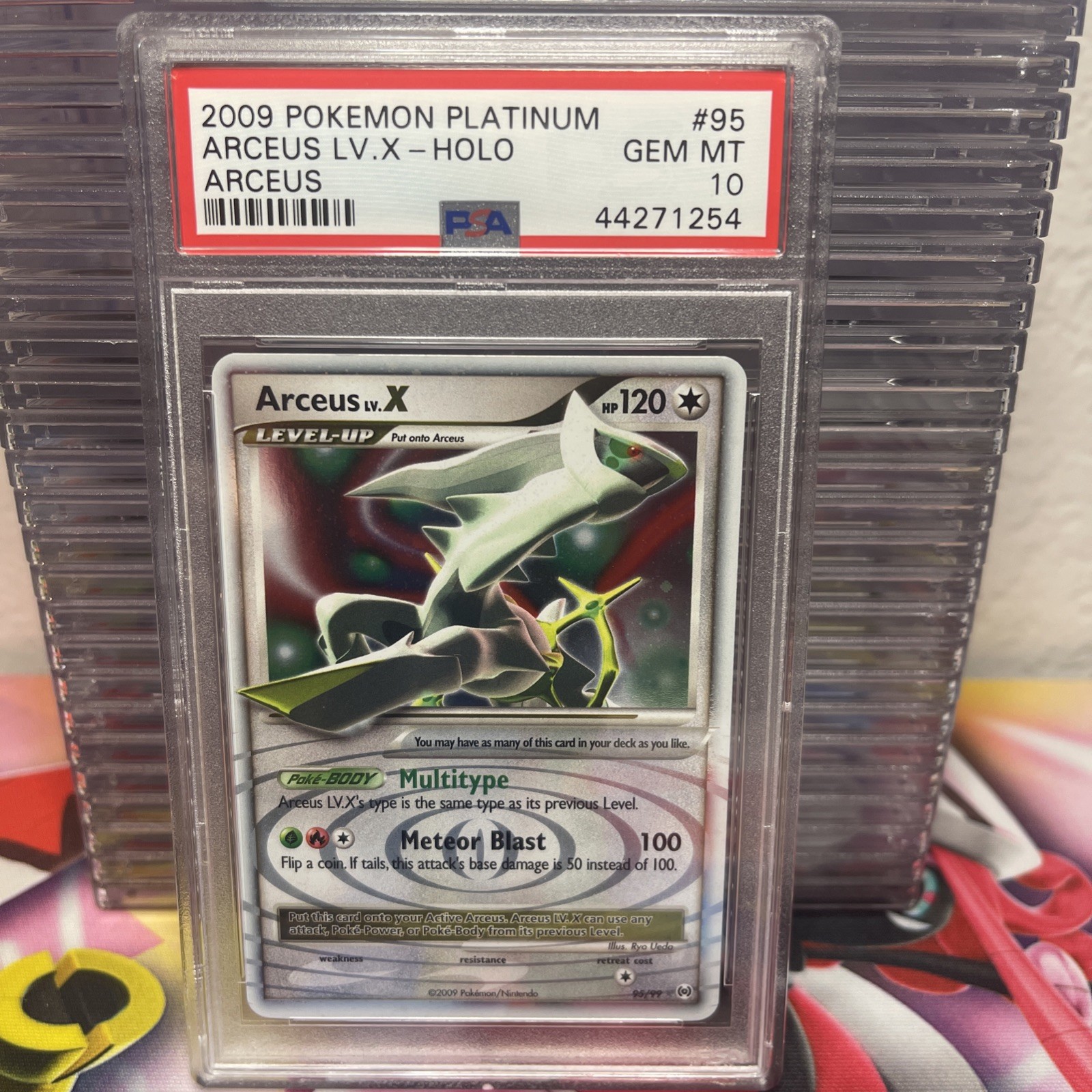 2009 POKEMON ARCEUS LV.X HOLO 95 PLATINUM ARCEUS VINTAGE LOW POP PSA 10 2009 POKEMON ARCEUS LV.X HOLO 95 PLATINUM ARCEUS VINTAGE LOW POP PSA 10