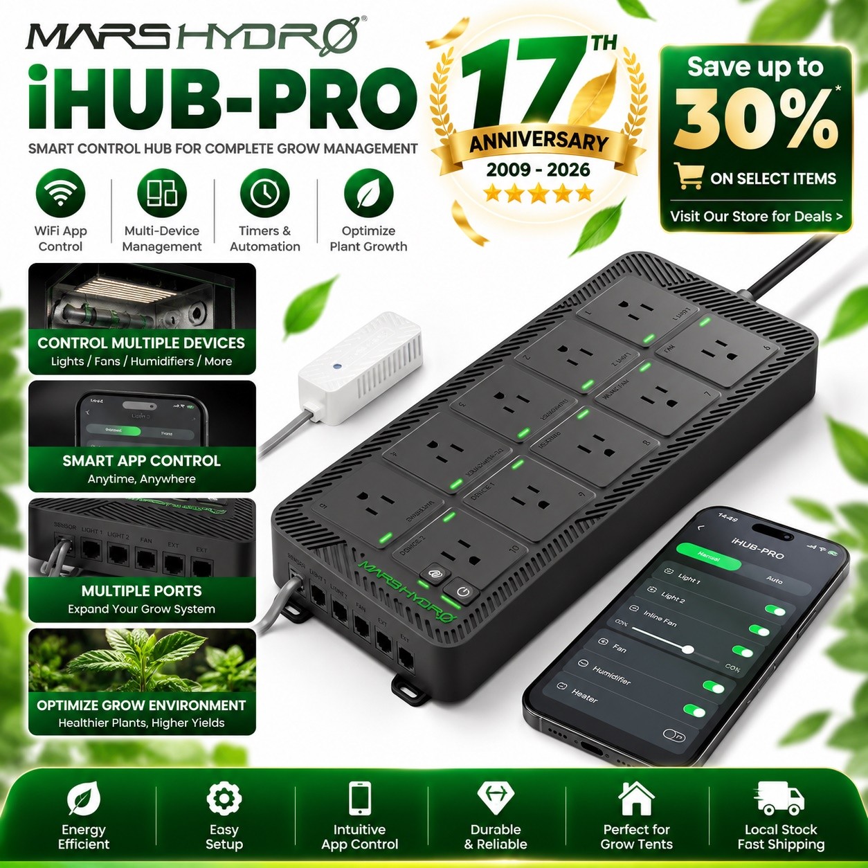 2026 Mars Hydro iHub Pro Smart Environmental Control System Smart Humidity Temp 2026 Mars Hydro iHub Pro Smart Environmental Control System Smart Humidity Temp
