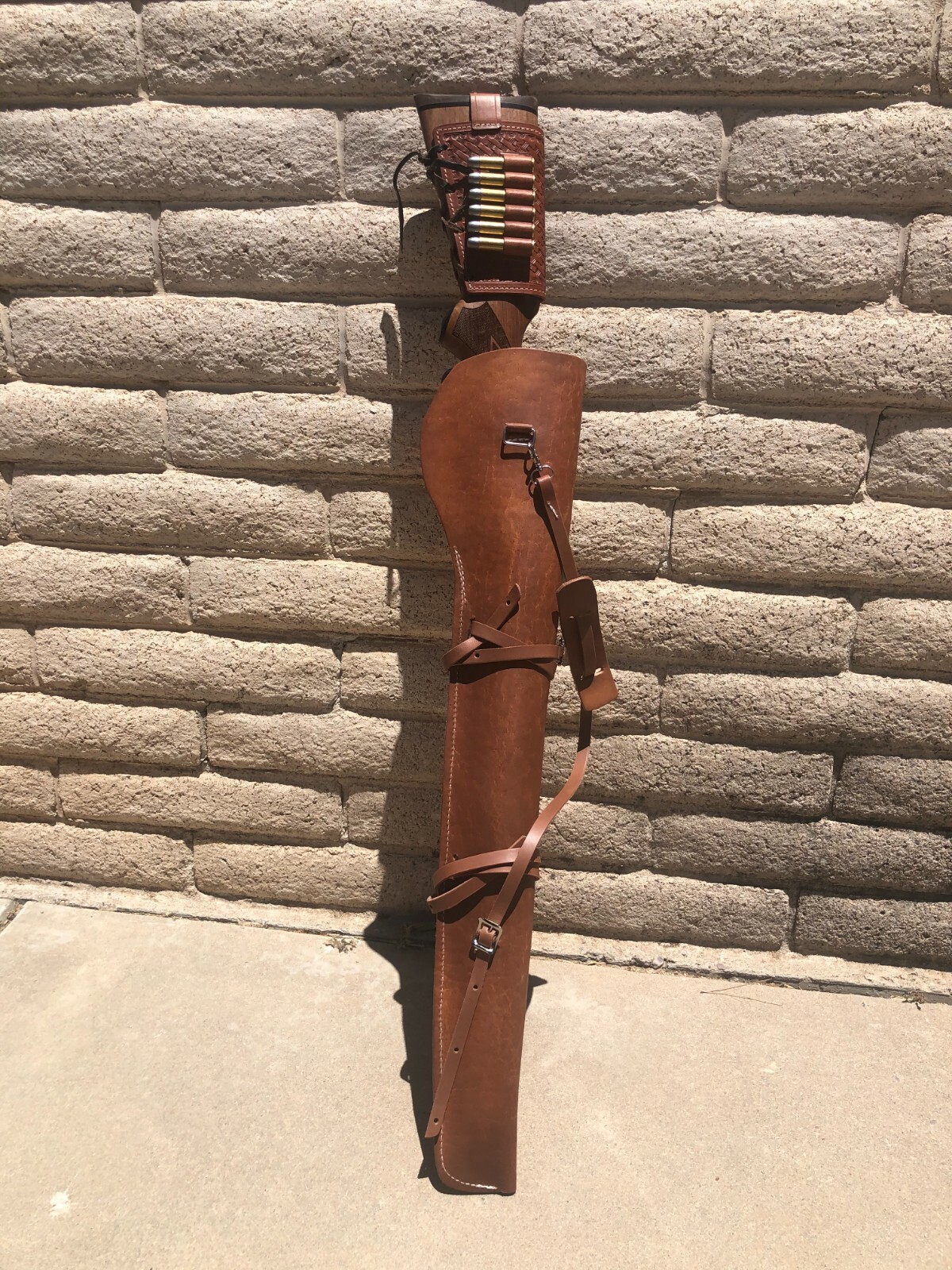 Leather Rifle Scabbard Fits Lever Action Marlin 336 30-30 Horseback ATV Hunting